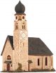 Ceramic Tealight Candle Holder | Room Decoration | Collectible miniature of San Constantino church, South Tyrol, Italy | D333N* © Midene