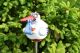 Stork with baby garden decoration GKR37Blu 