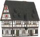 Ceramic Tealight Candle Holder | Room Decoration | Collectible miniature of Schotten town hall Germany | E21AR* © Midene