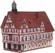Ceramic Tealight Candle Holder | Room Decoration | Collectible miniature of Bad Urach town hall Baden-Württemberg Germany | E232AR*  Midene