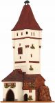 Ceramic Tealight Candle Holder | Room Decoration | Collectible miniature of Ulmer Gate Biberach Germany | E233N  Midene