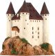 Ceramic Tealight Candle Holder | Room Decoration | Collectible miniature of Thun Castle Switzerland | E247N* © Midene