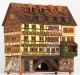 Ceramic Tealight Candle Holder | Room Decoration | Collectible miniature of Erfurt bridge of Krämer Germany | F223AR* © Midene