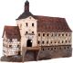 Ceramic Tealight Candle Holder | Room Decoration | Collectible miniature of Bamberg town hall Germany | F233AR*  Midene