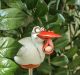 Stork with baby garden decoration GKR37P