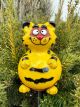 Garden Ceramic Decoration cat H18cm-yellow