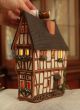 Spitzhaus in Germany Ceramic house tea light holder, 18 cm B285AR