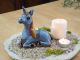 Unicorn Blue Incense Holder | Figurine | Home Decor | RF150 Blu Midene