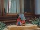 Ceramic Cone Incense Holder | Room Decoration | Collectible miniature Red Music House | R506R Midene