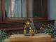 Ceramic Cone Incense Holder | Room Decoration | Collectible miniature Timbered House | R504 YBlc Midene