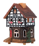 Historic house in Lauterbach, Germany (Incense house) S19-6 9cm 
