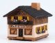 Ceramic Tealight Candle Holder | Room Decoration | Collectible miniature of Butcher's house, Bavaria, Germany | A269AR © Midene