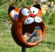 Ceramic Decoration for Garden and Yard | Bird Feeder | Outdoor Ornament with Stake | Funny Cat | GKR111 Midene 
