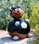 Garden Ceramic Decoration cat H18cm-Black