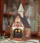 Chapel, Midene Ceramic Tea Light House Candle Holder  Small Size B251AR