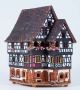 Midene Ceramic Tea Light House Candle Holder. France, House in Kaysersberg Small Size A236AR