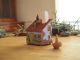 Handcrafted Ceramic House Incense Holder: Collectible Miniature Art