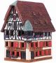 Ceramic house incense burner Marienapotheke in Rothenburg, 10 cm R278