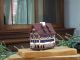 Ceramic Cone Incense Holder | Room Decoration | Collectible miniature of the original Timbered House in Esslingen, Germany | R374 © Midene