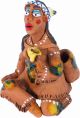 Native American Squaw with Tea Cup Incense Holder | Figurine | Home Decor | RF13  Midene
